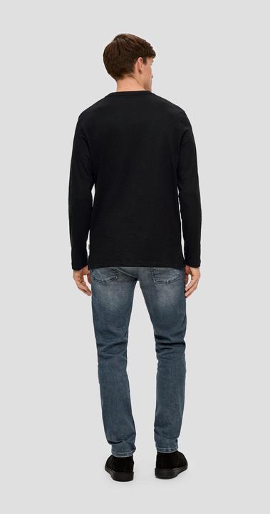 Produktbild s.Oliver T-Shirt Longsleeve mit Flammgarnstruktur (L, XL)