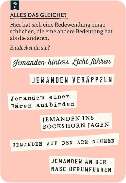 Image du produit Le grand quiz des expressions et des proverbes (Allemand)