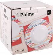 Actual product image La Mer round tableware 18 pieces palm md (18 pcs.)