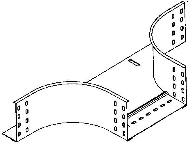 Actual product image Niedax NIE RTA110.300 add-on T-piece 110x302mm with ungel.Seitenholmen bandv. (11 cm)