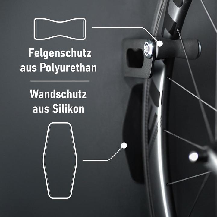 Image du produit Mighty Engineering Fahrrad Wandhalterung Vertikal für Rennrad & MTB
