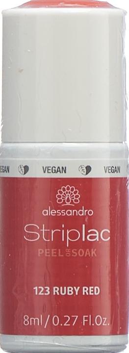 Produktbild Alessandro Striplac Peel or Soak (123 Ruby Red, Abziehbarer Nagellack)
