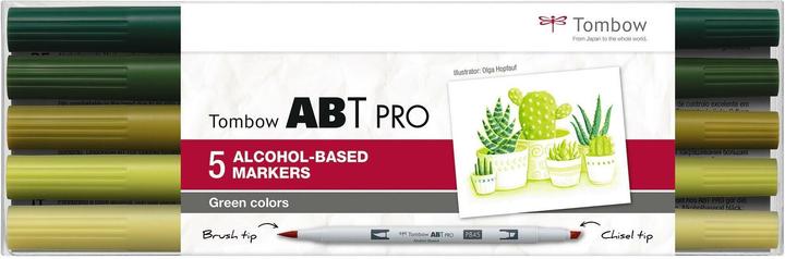 Produktbild Tombow Stifte Green Colors, mit Box, 5er-Set (5x)