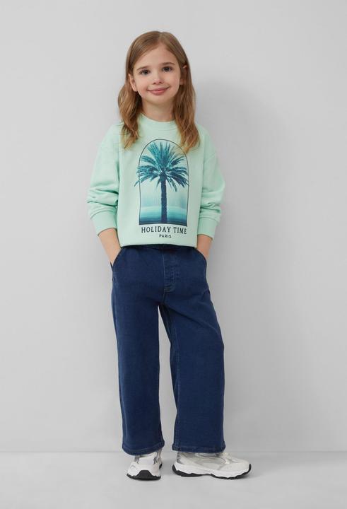 Actual product image S.Oliver Sweatshirt Oversize-Sweatshirt mit Frontprint (104, 110)