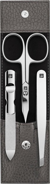 Image du produit Zwilling Classic Inox étui à bouton-pression, 3 pcs | Cuir | Anthr
