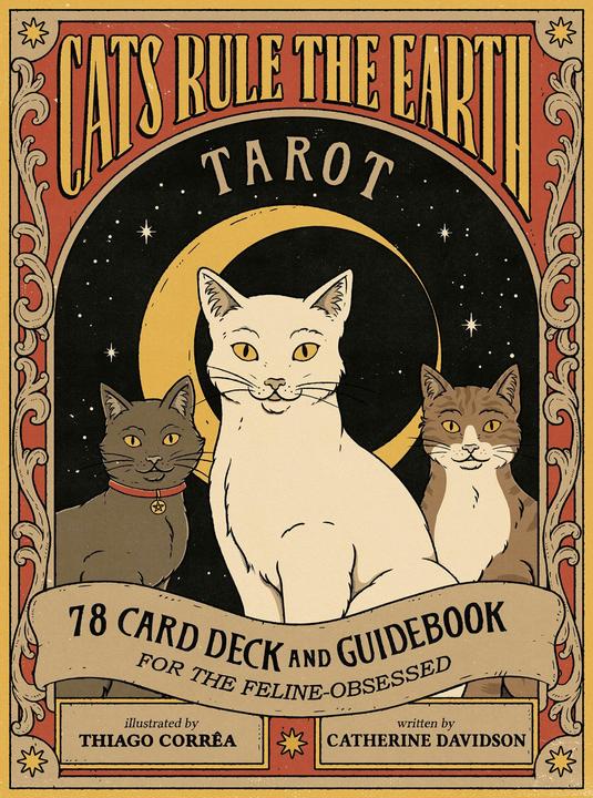 Abrams & Chronicle Cats Rule the Earth Tarot (Englisch, Thiago Corrêa, Catherine Davidson, 2022)