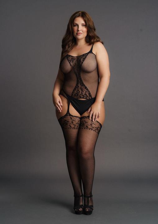 Produktbild Le Désir Fishnet and Lace Suspender Bodystocking