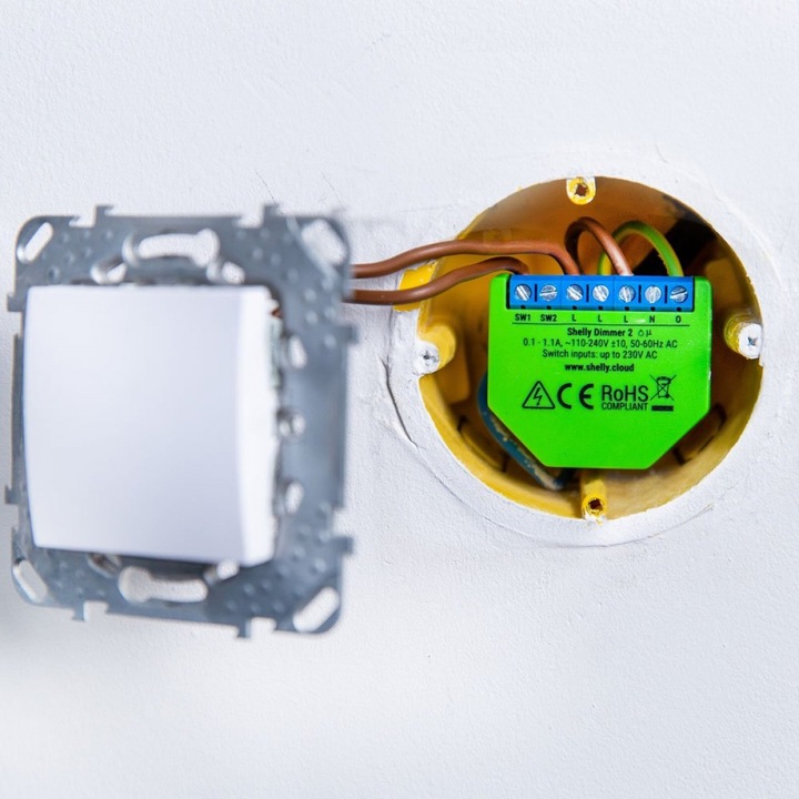 Actual product image Shelly Dimmer 2 (Dimming actuator)
