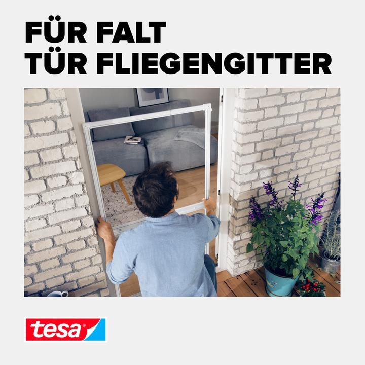 Actual product image tesa FALT insect screen adapter for doors, door clamp for mounting without drilling or screwing