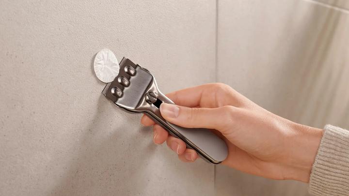 Actual product image tesa MOON WHITE Towel hook incl. adhesive solution without drilling
