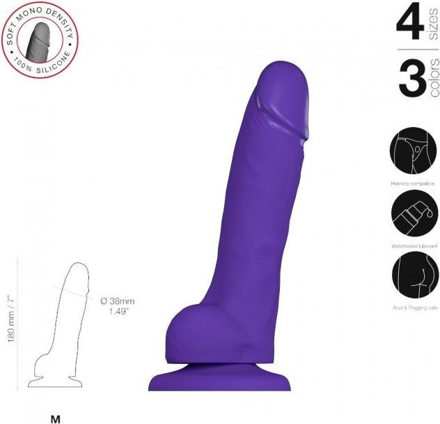 Image du produit Strap-on-me Soft Realistic Purple Size M