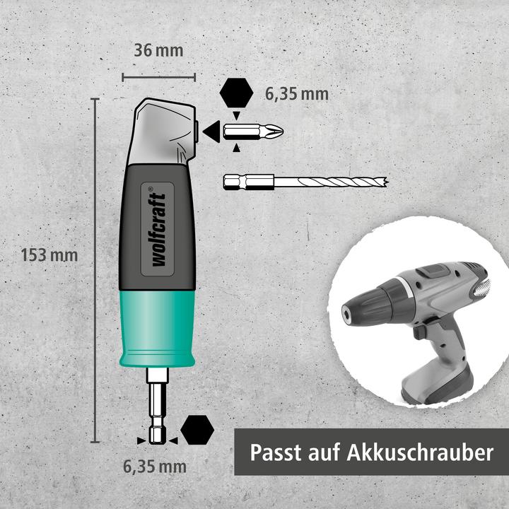 Produktbild wolfcraft 1 Winkelgetriebe 90°