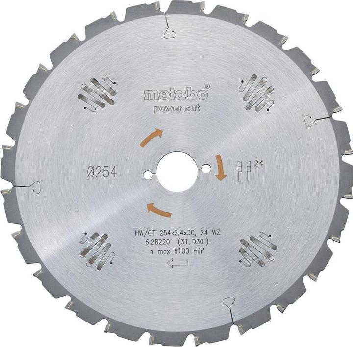 Produktbild Metabo Kreissägeblatt HW/CT 216x30, 48 WZ