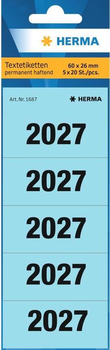 Produktbild HERMA Jahreszahletiketten