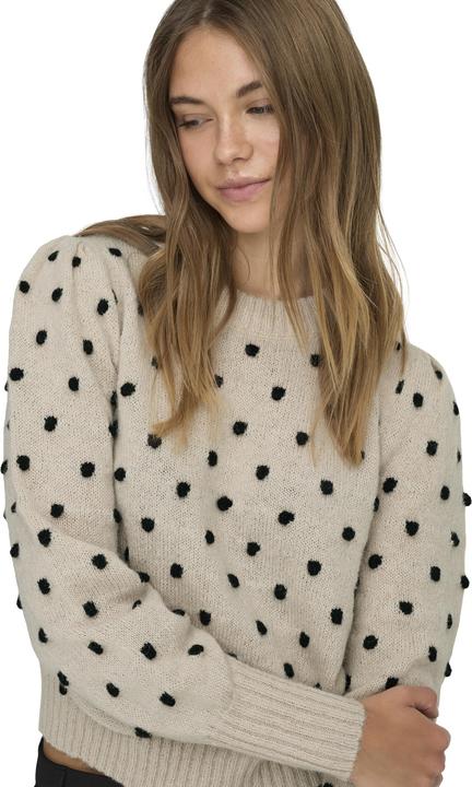 Immagine prodotto JdY JDYSIGRID LIFE L/S ONECK PUFFDOT PUL KNT Maglione lavorato a maglia (XS)