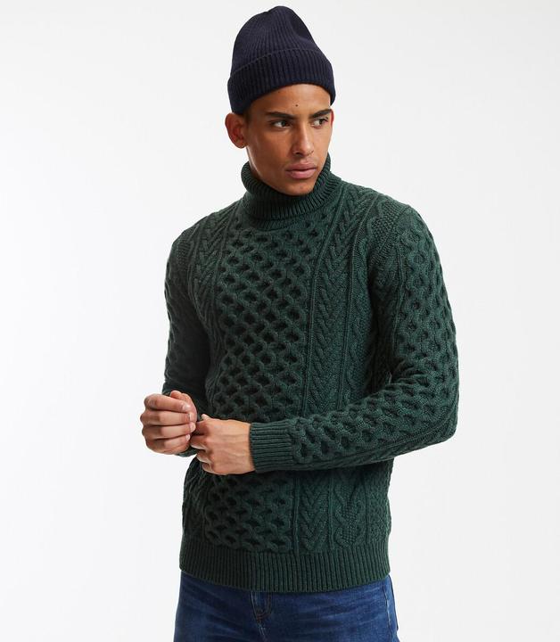 Produktbild La Redoute Collections Rollkragenpullover mit Zopfmuster (M)