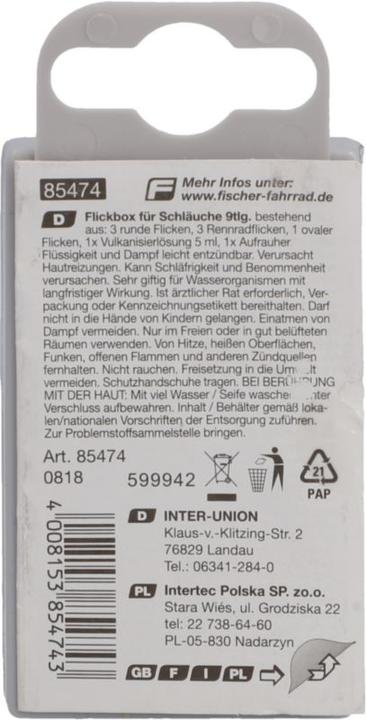 Actual product image Fischer Flickbox Schläuche