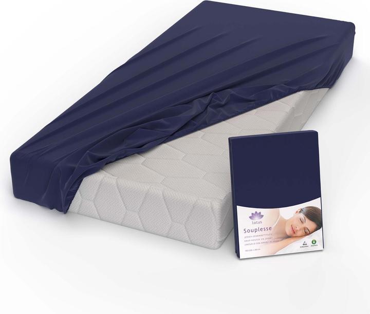 Produktbild Lotus Bettwaren Jersey Fixleintuch Souplesse (200 x 220 cm)