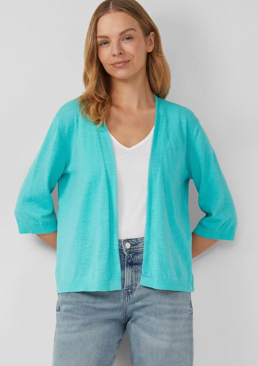Produktbild s.Oliver Strickjacke Feinstrickcardigan aus Baumwolle mit 3/4-Ärmeln (36)
