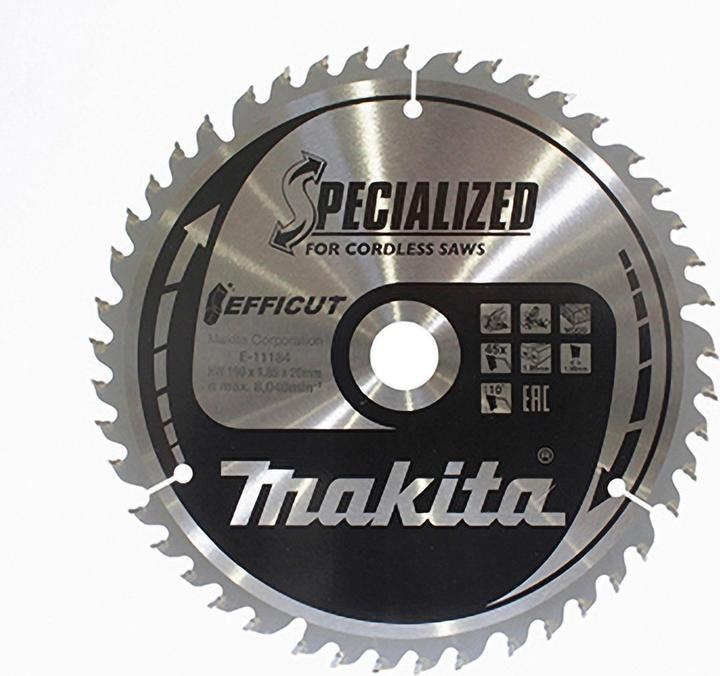 Produktbild Makita Sägeblatt 190x1,85x20, 45Z EFFICUT