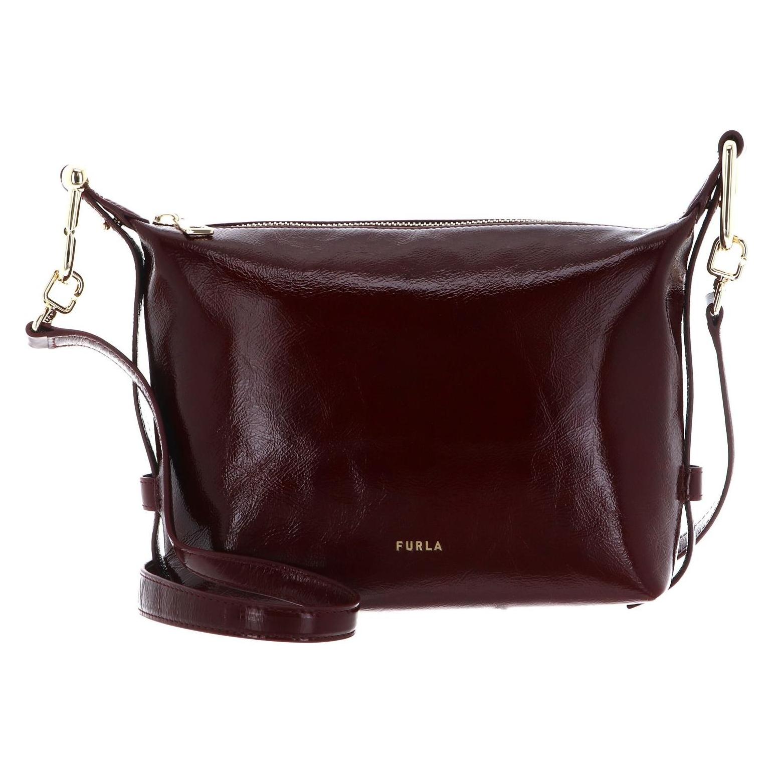 Furla, Damen, Handtasche, Tonie Vernice Venice Hobo Bag, Rot