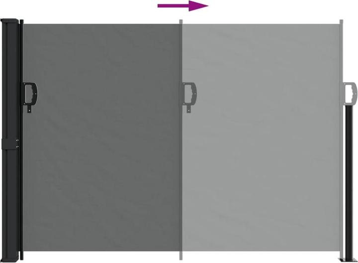 Produktbild vidaXL einziehbare Seitenmarkise (5 m)