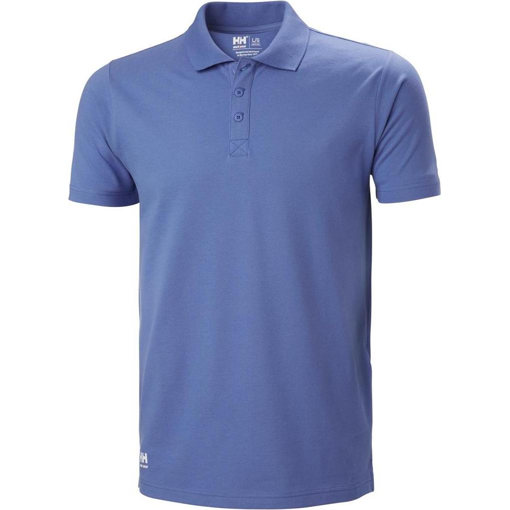 Helly Hansen, Arbeitsjacke, T-shirt Manchester Polo, light blue L (L)