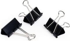 Produktbild pavo Foldback-Klammer, (B)25 mm, Klemmweite 9 mm, schwarz (12 x)