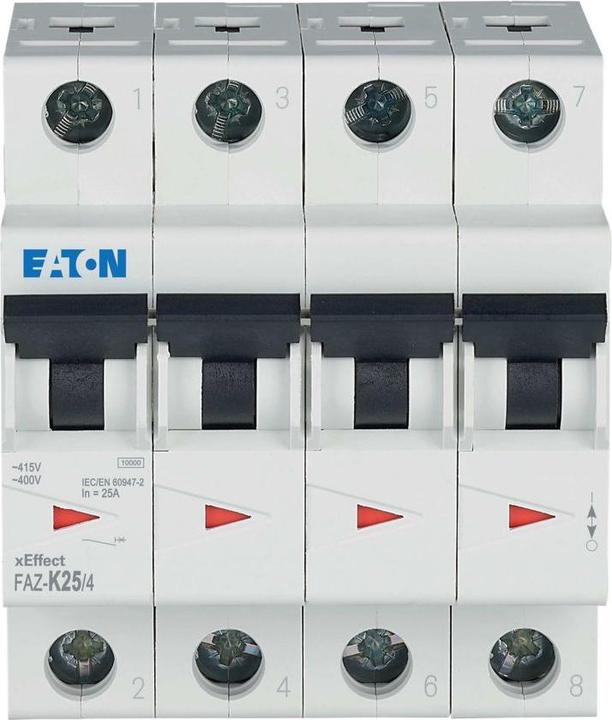 Immagine prodotto Eaton Interruttore automatico, 25 A, 4p, 279101