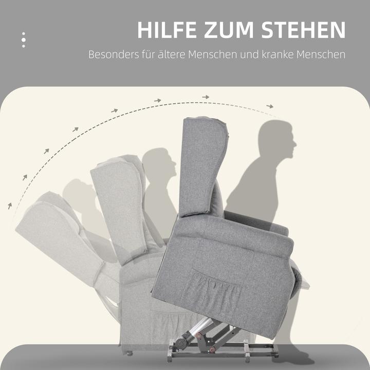 Image du produit Homcom Fauteuil TV avec aide à la verticalisation