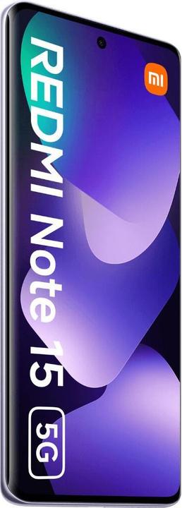 Actual product image Xiaomi Redmi Note 15 (128 GB, Mist Purple, 6.67", Hybrid Dual SIM, 5G)