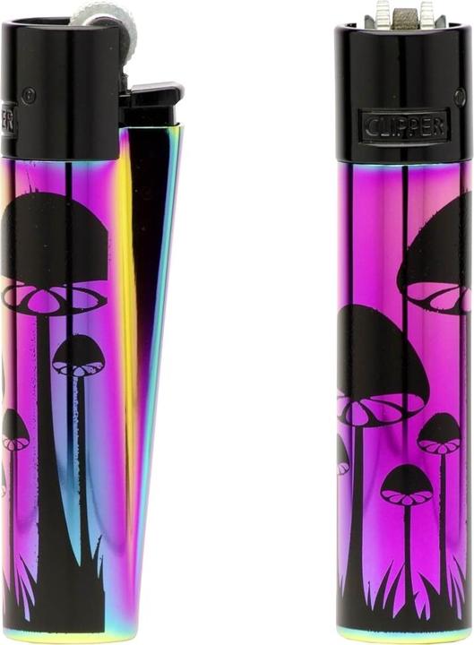 Actual product image Clipper Lighter Icy Mushrooms