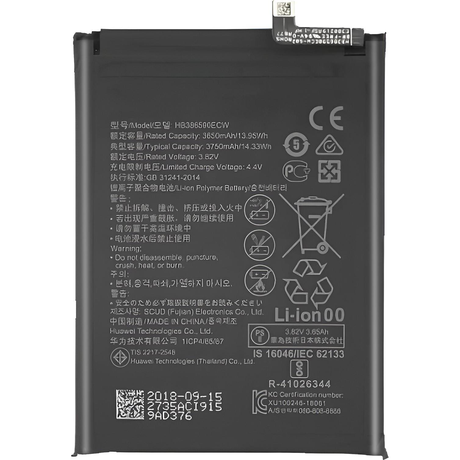 Clappio 3750mAh Austausch-Akku, Ersetzt Modell HB386590ECW, Smartphone Akku