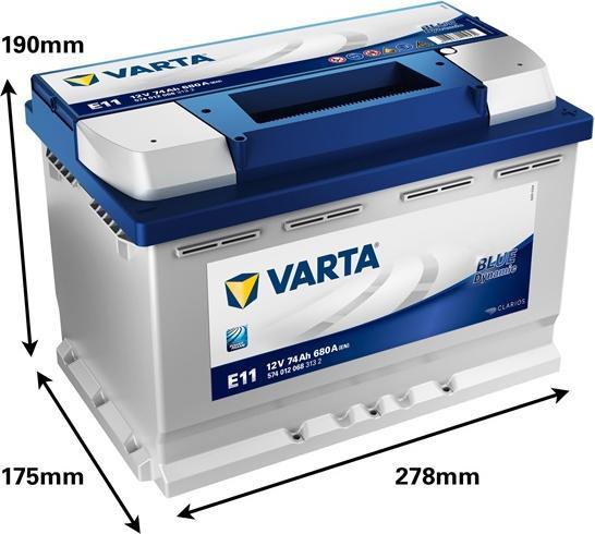 Immagine prodotto Varta Akumulator (12 V, 74 Ah, 680 A)