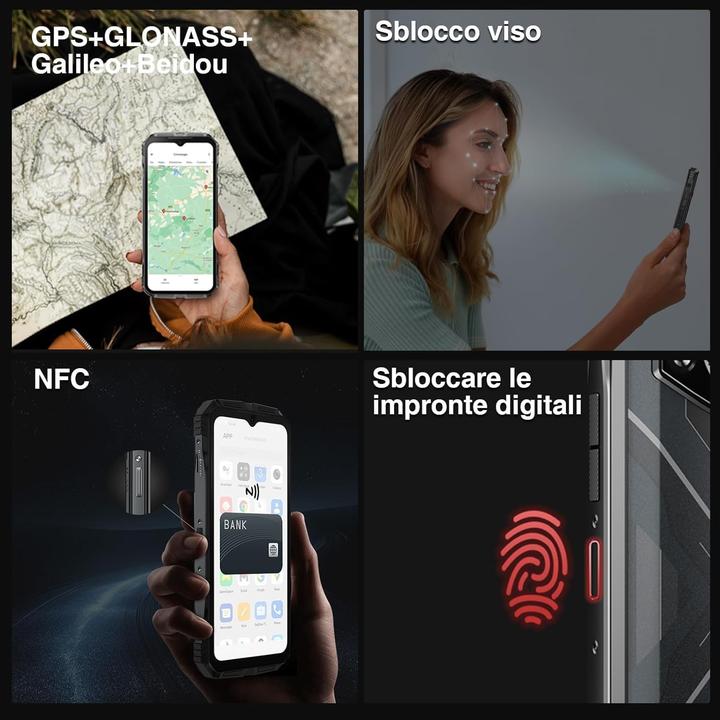 Produktbild Doogee Cyber Resistente (256 GB, Schwarz, 6.58", Dual SIM, 4G)