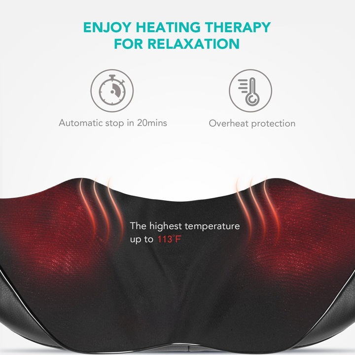 Image du produit Naipo Appareil de massage Shiatsu pour les épaules et la nuque