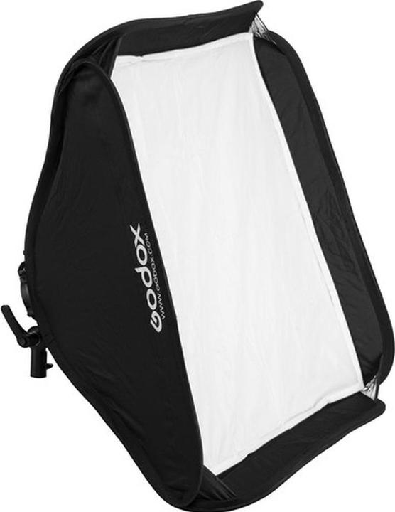 Actual product image Godox S2 type Bracket Bowens + Softbox 80x80cm + Grid (Flash diffuser)