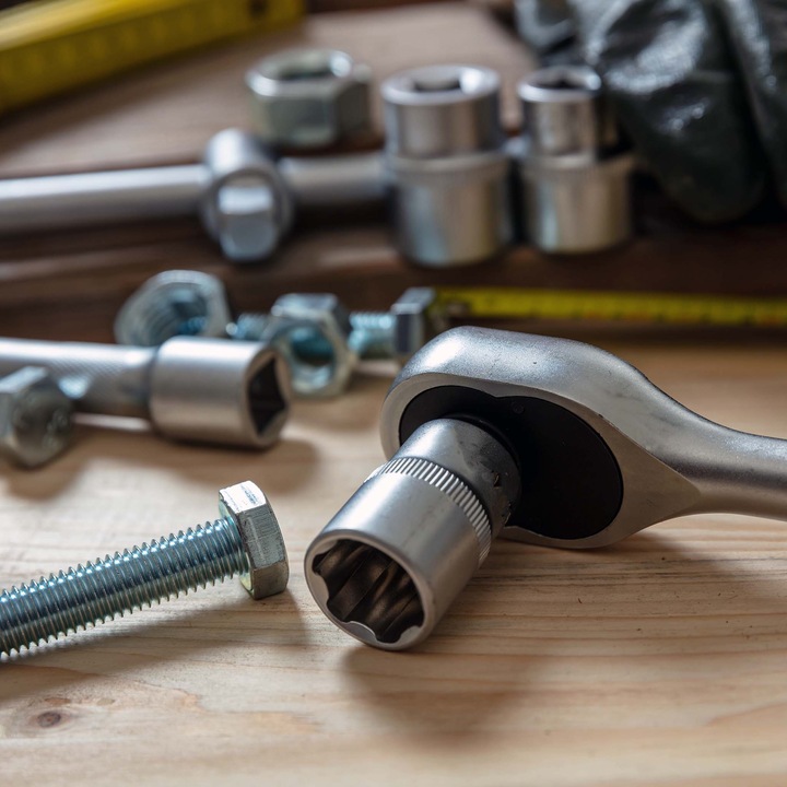 Produktbild Wiltec 108-teilig Steckschlüsselsatz Ratschenkasten 1/2" 1/4" Knarrenkasten Bits