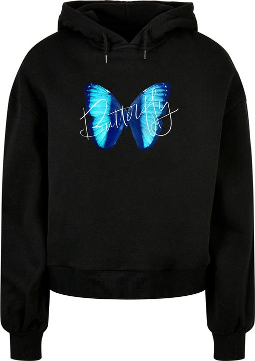 Merchcode Ladies Butterfly Blue Organic Oversized Hoody - 111865 (3XL)