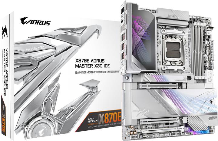 Gigabyte X870E AORUS MASTER X3D ICE (AM5, AMD X870E, ATX)