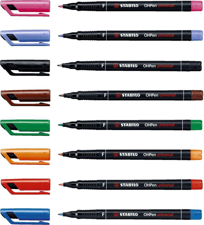 Label énergétique STABILO Stylo permanent OHPen universal (Bleu, 0.70 mm, 1 x)