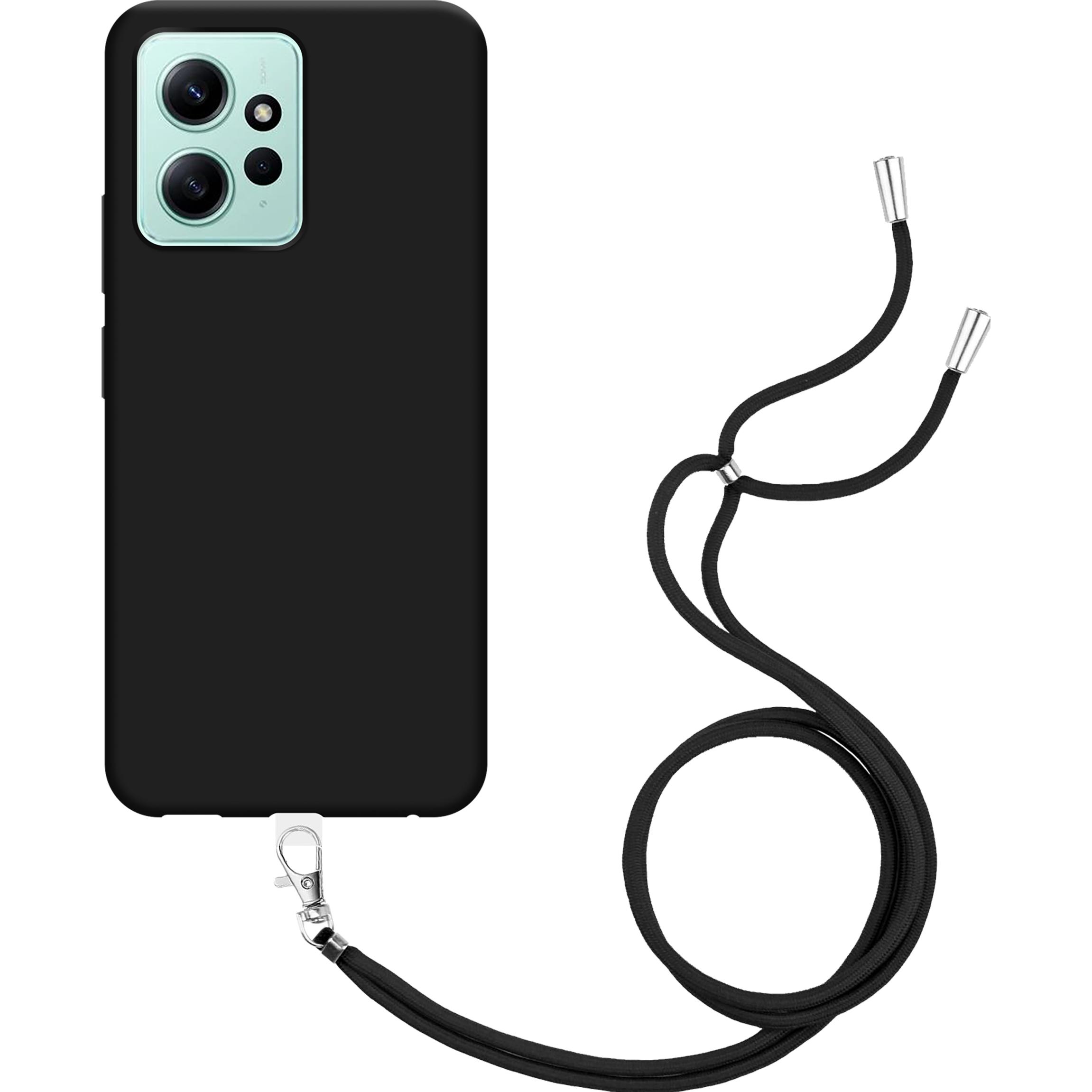 Thumbnail - Cazy Handykette Hülle Kompatibel mit Xiaomi Redmi Note 12 4G - Silikon Handyhülle mit Band Necklace Hülle, Handykette, S...