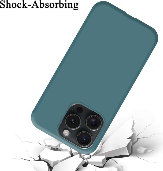 Actual product image Cadorabo Bumper Case for Apple iPhone 15 PRO MAX TPU Liquid Silicone Cover for Apple iPhone 15 PRO MAX (Apple iPhone 15 Pro Max)