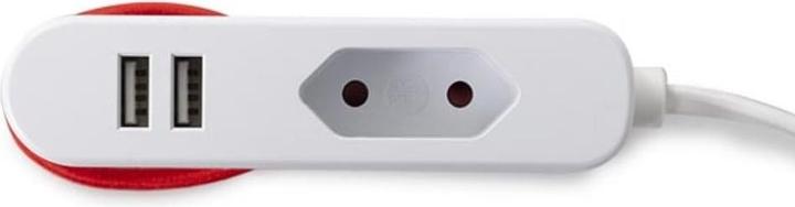 Produktbild Velleman Steckdosenleiste Mit 1 Eurostecker Und 2 Usb-Ports - Ideal Für Unterwegs (1.50 m)