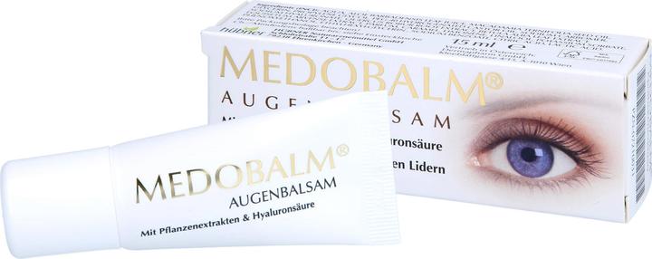 Actual product image Hübner Medobalm Eye Balm for bags under the eyes, puffy eyelids and eye wrinkles, 15 ml cream (Eye balm, 15 ml)