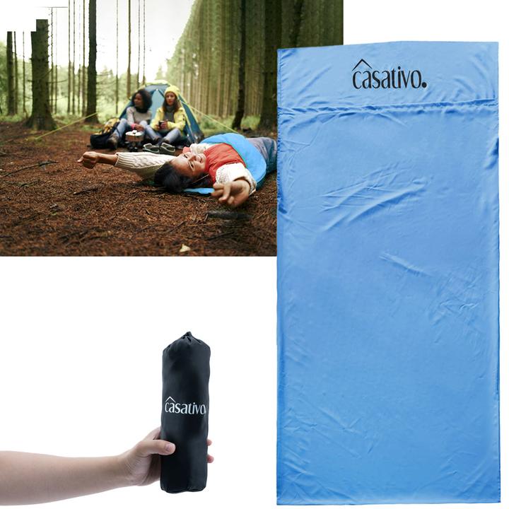 Actual product image Casativo Ultralight hut sleeping bag made from breathable microfibre (210 cm)