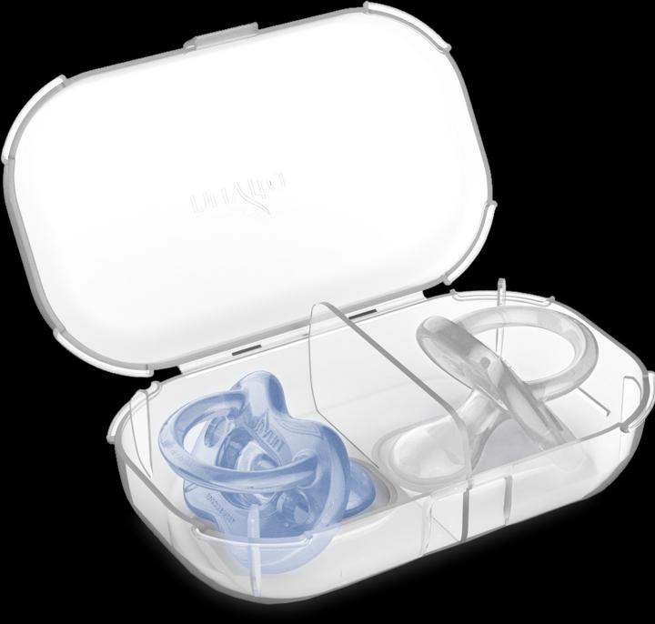 Productafbeelding Nuvita Siliconen speen Orthosoft orthodontische speen +0M blauw doorzichtig (2 x, Vanaf de geboorte)