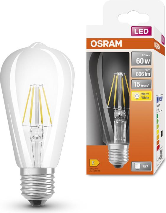Image du produit Osram Ledison Classic (E27, 806 lm, 1x)