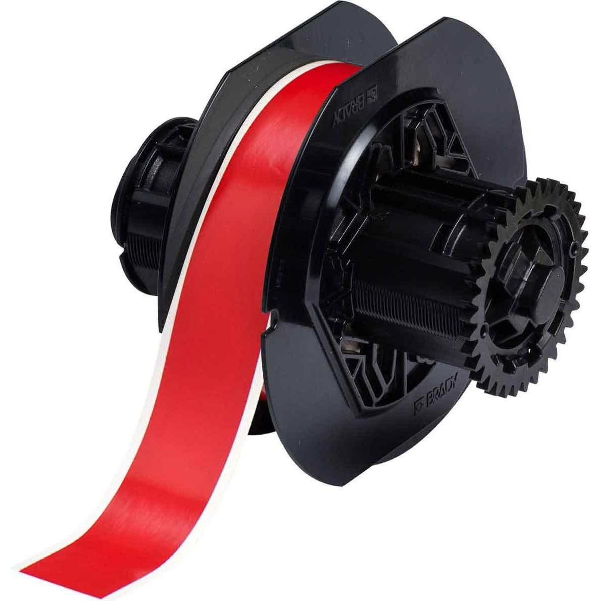 Brady, Etiketten, B30C-1125-569-RD, Hochleistungs-Polyester, Rot, glänzend, 28.58 mm x 30.48 m, permanent, End