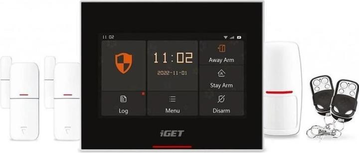Produktbild iGet HOME X5 Advanced - Domovní Wi-Fi smart alarm s LCD, kompletní set, podpora Tuya